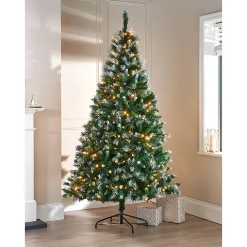 BOXED LIGHTED ARTIFICIAL FIR CHRISTMAS TREE