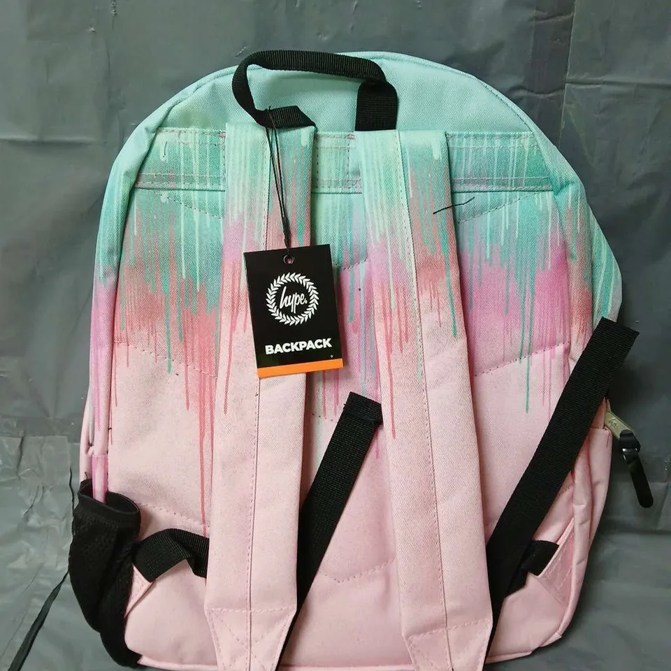 HYPE PASTEL PINK DRIPS BACKPACK