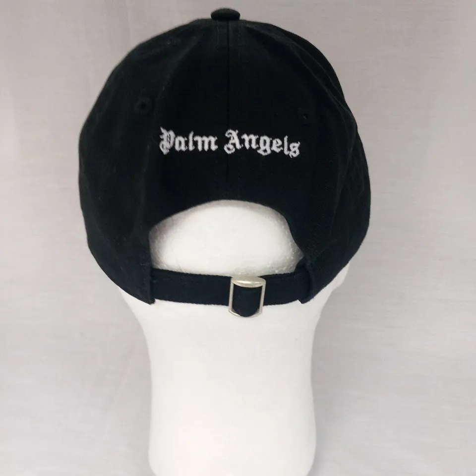 PALM ANGELS BURNING CAP BLACK AND WHITE