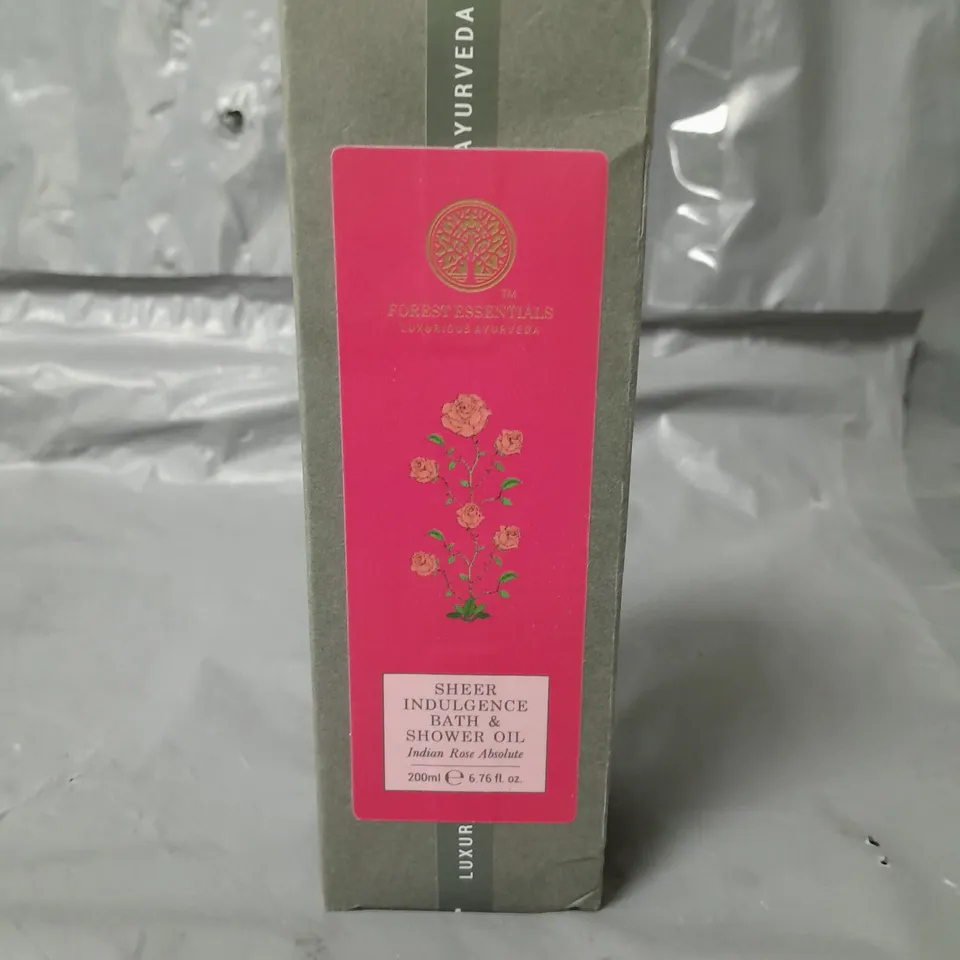 SEALED FOREST ESSENTIALS SHEER INDULGENCE BATH & SHOWER OIL 200ML