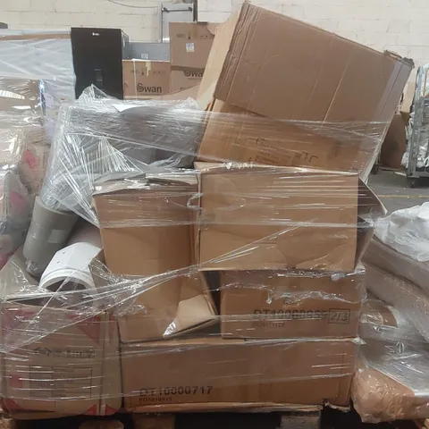 PALLET CONTAINING A VERY LARGE QUANTITY OF ASSORTED DESIGNER FURNITURE PARTS INCLUDING: DINING CHAIR PARTS ECT