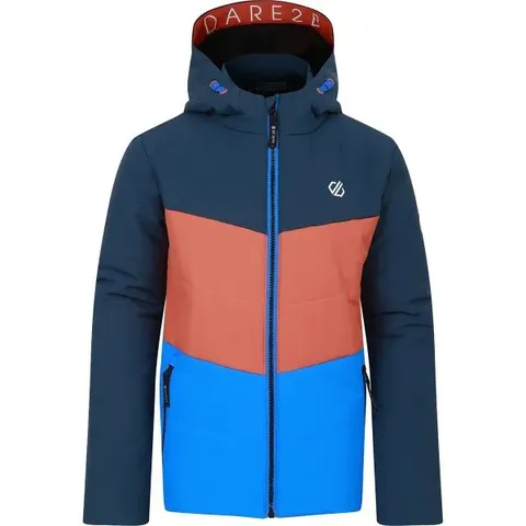 BRAND NEW DARE2B KIDS' JOLLY PUFFER JACKET ATHLETIC BLUE/ORANGE UK SIZE 13 YRS