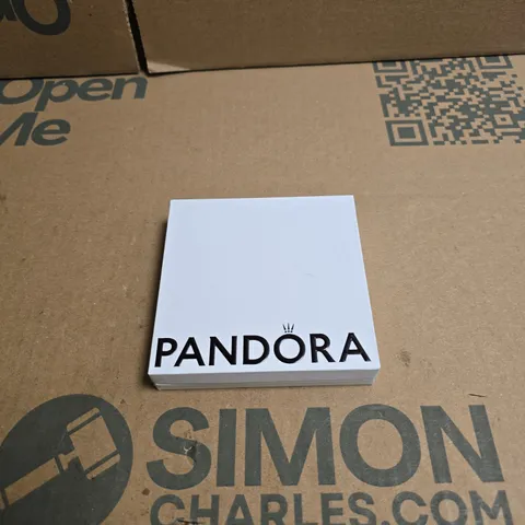 PANDORA BRACELET – SILVER TONE WITH HEART CLASP (BOXED)