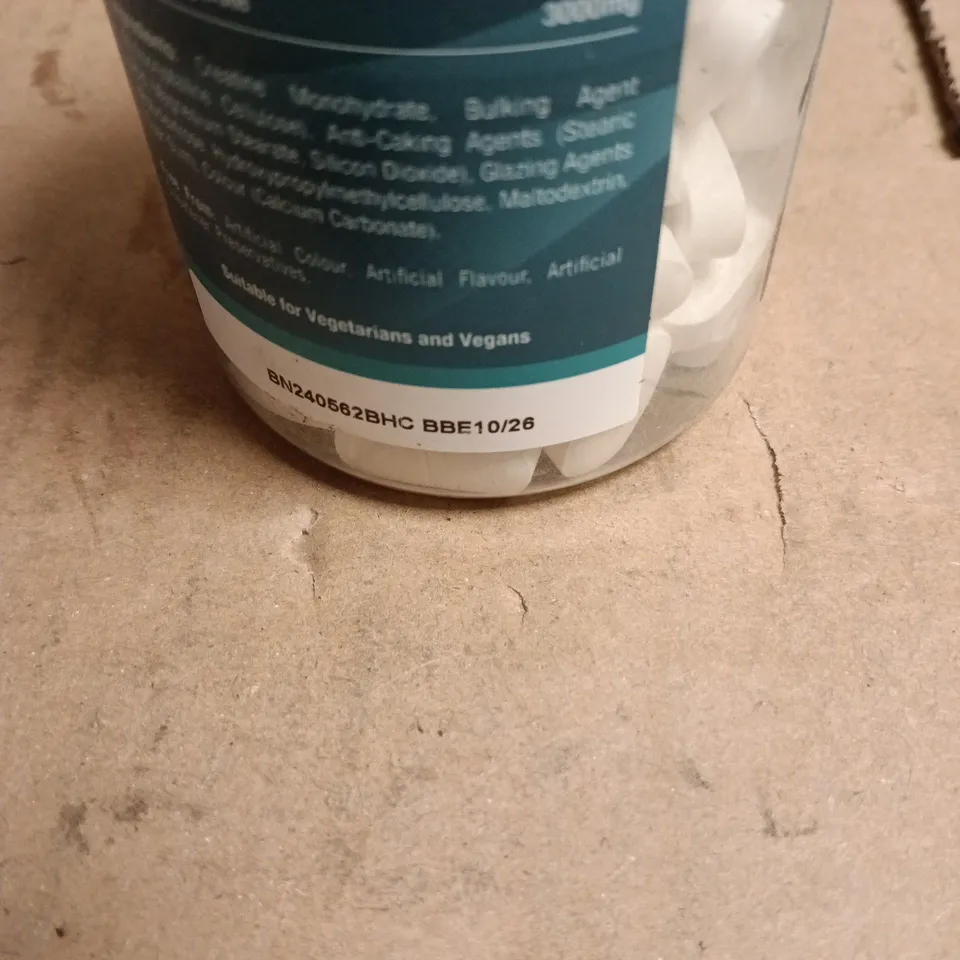 HORBAACH CREATINE MONOHYDRATE 3000MG 120 TABLETS HIGH STRENGTH SUPPLEMENT