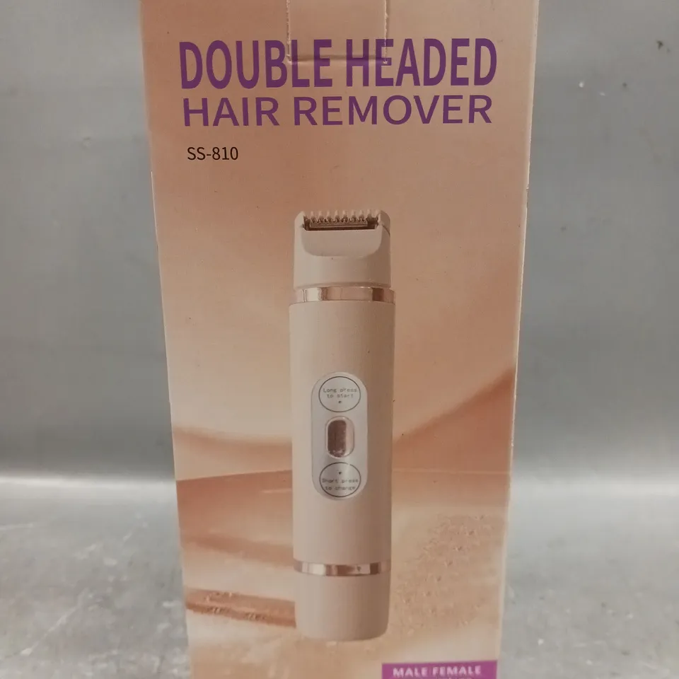 BOXED SS-810 DOUBLE HEADED HAIR REMOVER 