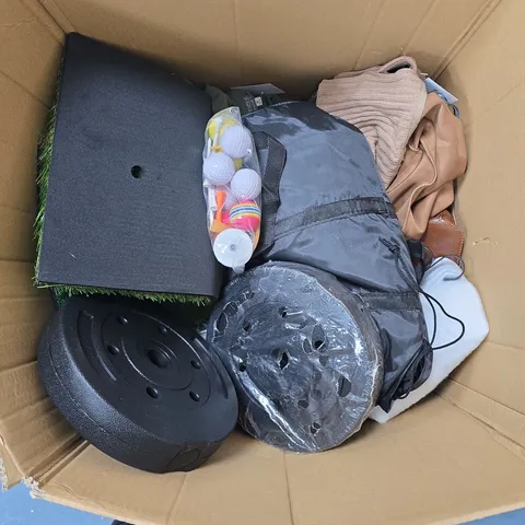 BOX OF APPROXIMATELY 14 ASSORTED ITEMS TO INCLUDE: 12KG AIR DRYING CLAY 