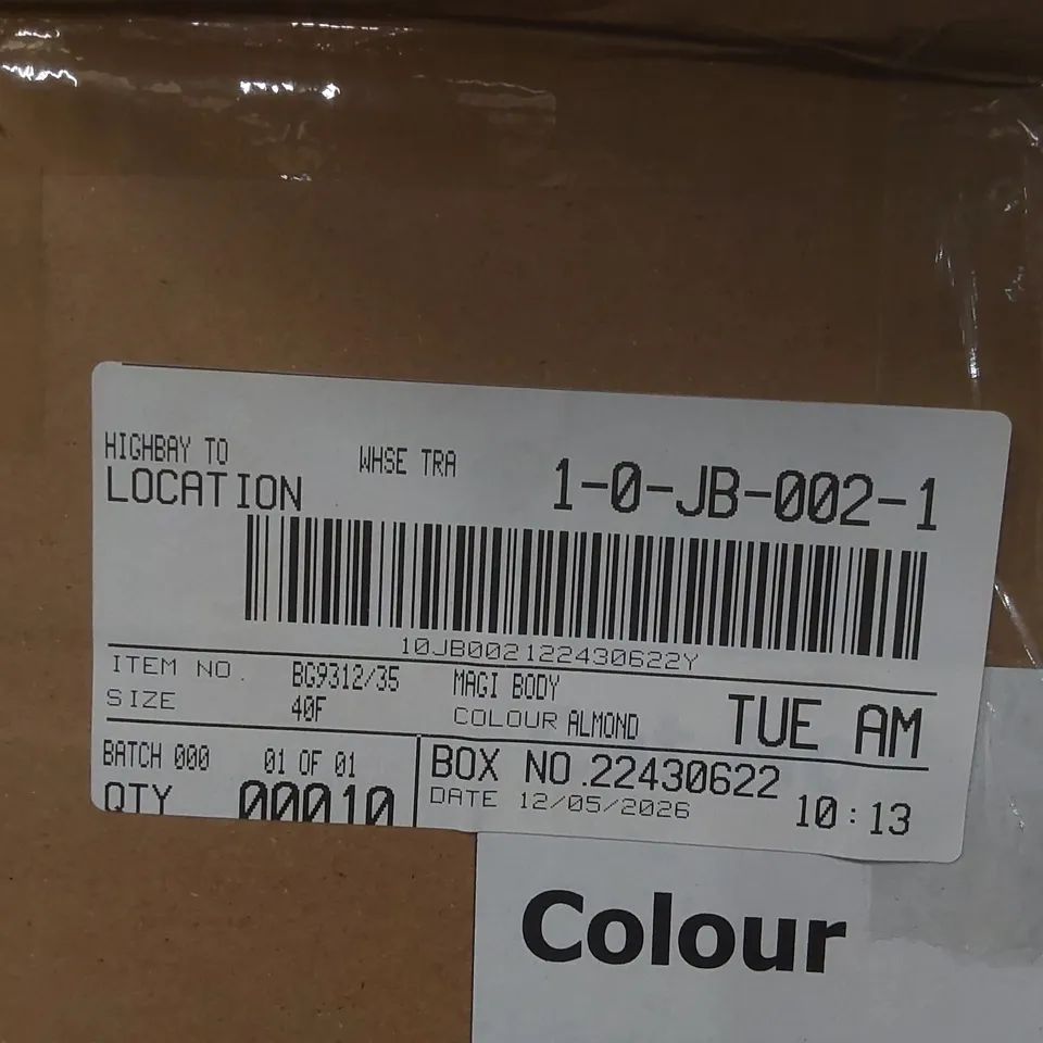 BOX CONTAINING APPROXIMATELY 10x BRAND NEW MAGISCULPT ALMOND BODYSUITS - SIZE 40F
