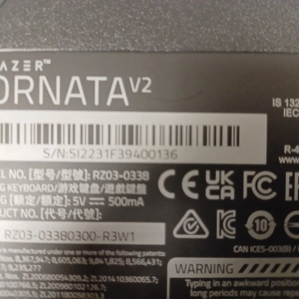 RAZER ORNATA V2 - GAMING KEYBOARD