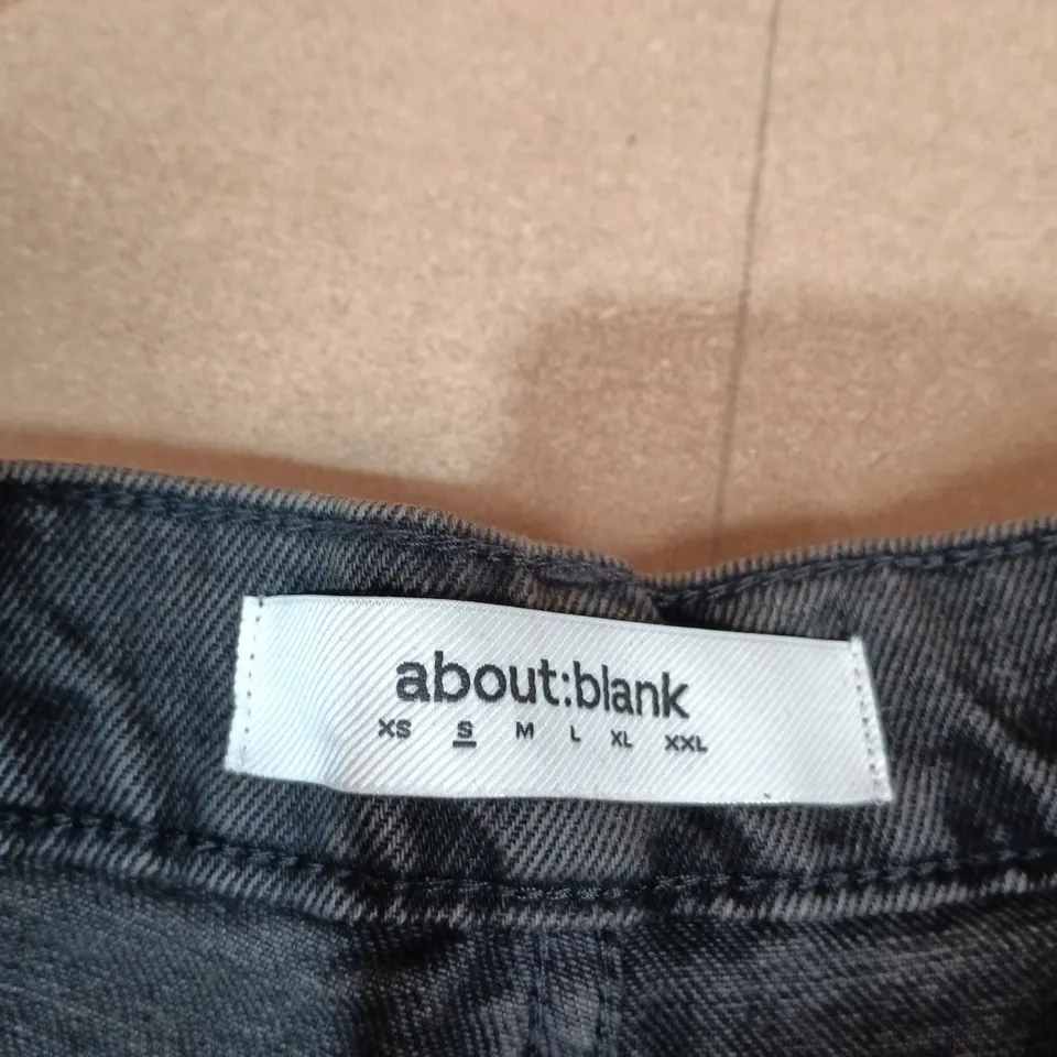 ABOUT:BLANK (ABL) RELAXED DENIM JEANS – ANTIQUE BLACK, SIZE S
