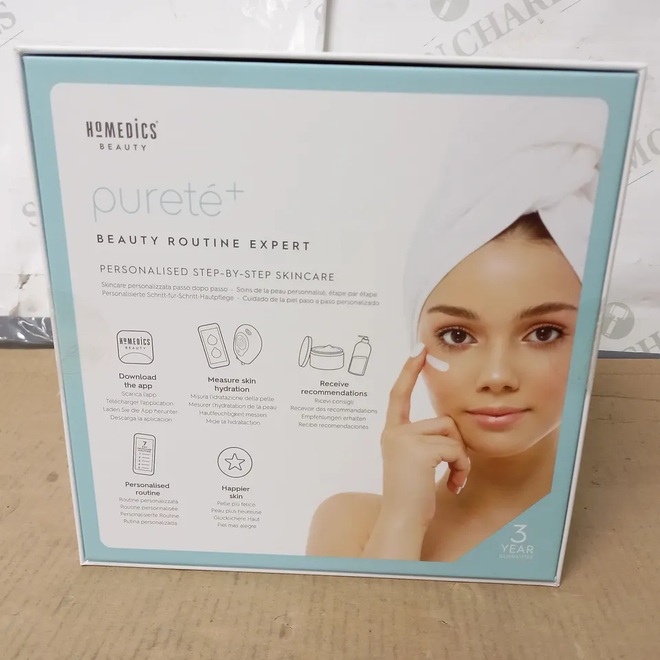 BOXED AS NEW HOMEDICS BEAUTY PURETE+ CLEANSING AND EXFOLIATING BRUSH