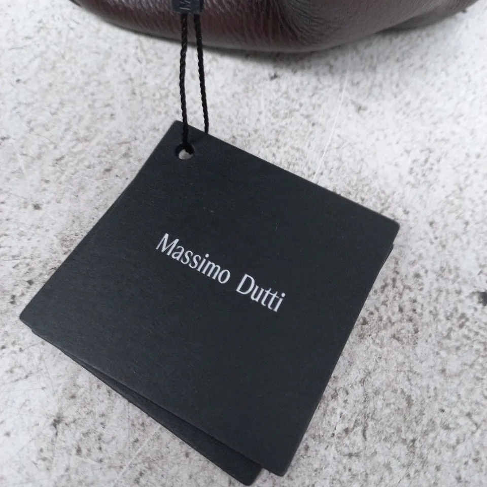 Massimo Dutti Leather Shoulder Bag – Brown
