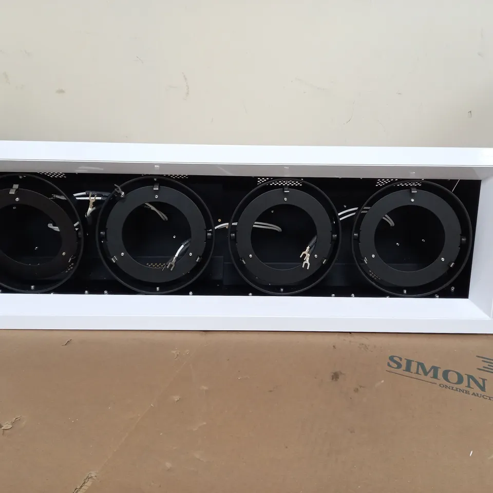 LOT OF 2 EMCOLITE 4 HEAD MULTI-DIRECTIONAL DOWNLIGHT ADRL4SQ