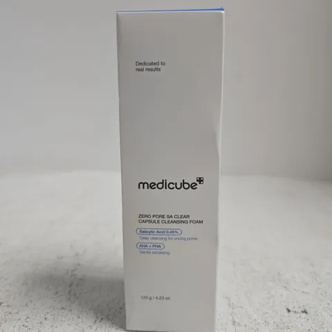 BOXED AND SEALED MEDICUBE ZERO PORE SA CLEAR CAPSULE CLEANSING FOAM (120G)