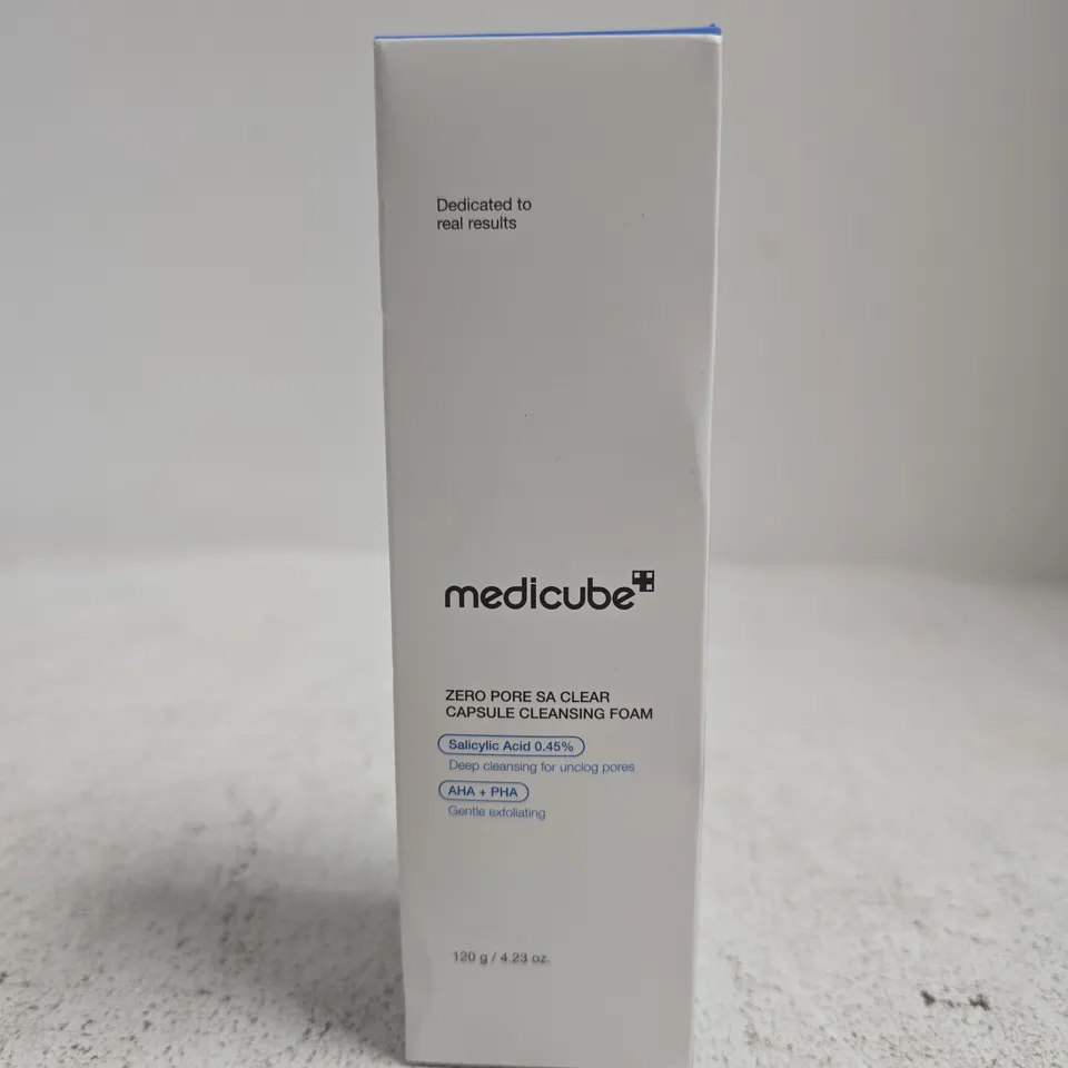 BOXED AND SEALED MEDICUBE ZERO PORE SA CLEAR CAPSULE CLEANSING FOAM (120G)
