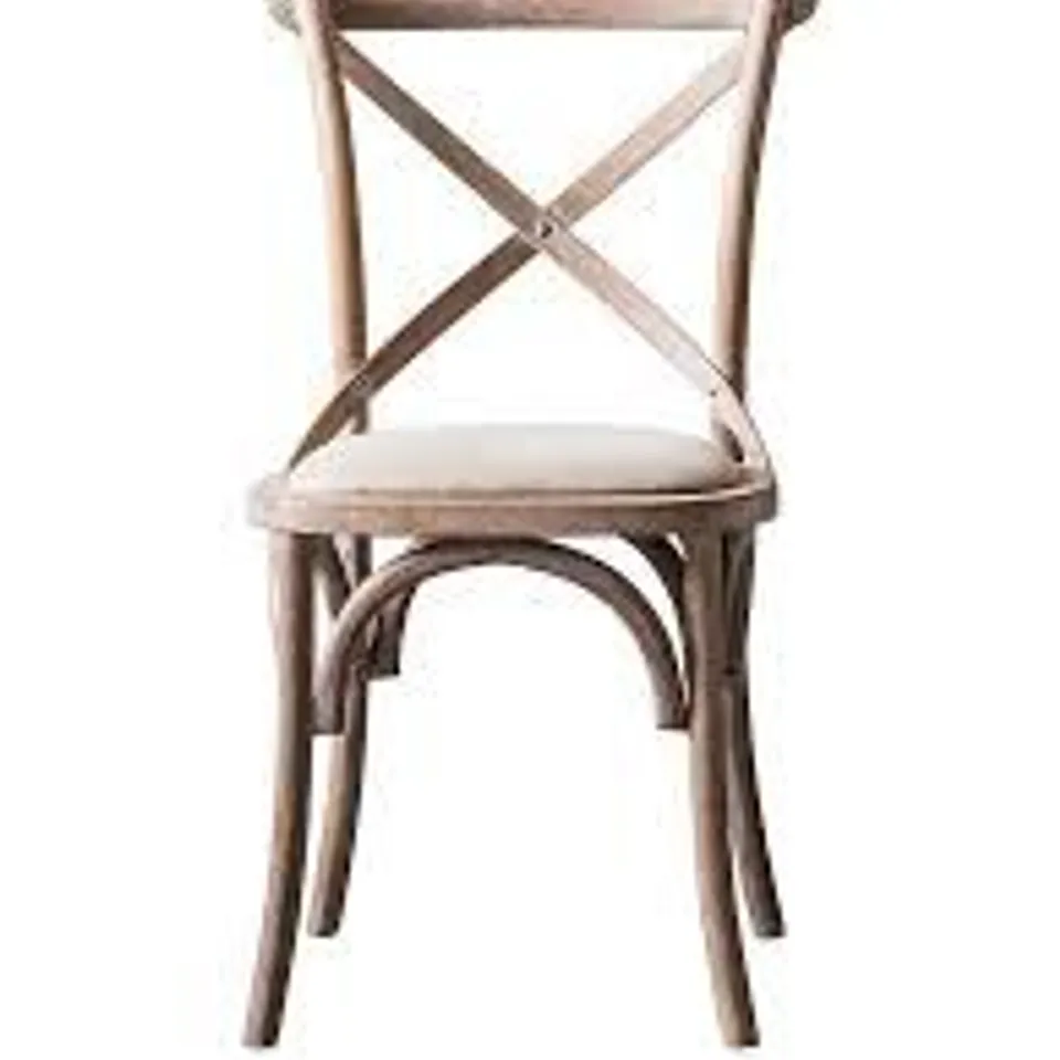 BOXED GALLERY PAIR OF PINSONS DINING CHAIRS - NATURAL (1 BOX)