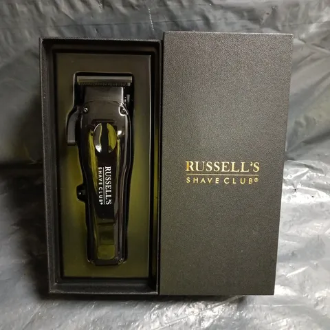 RUSSELLS SHAVE CLUB RECHARGABLE HAIR CLIPPERS