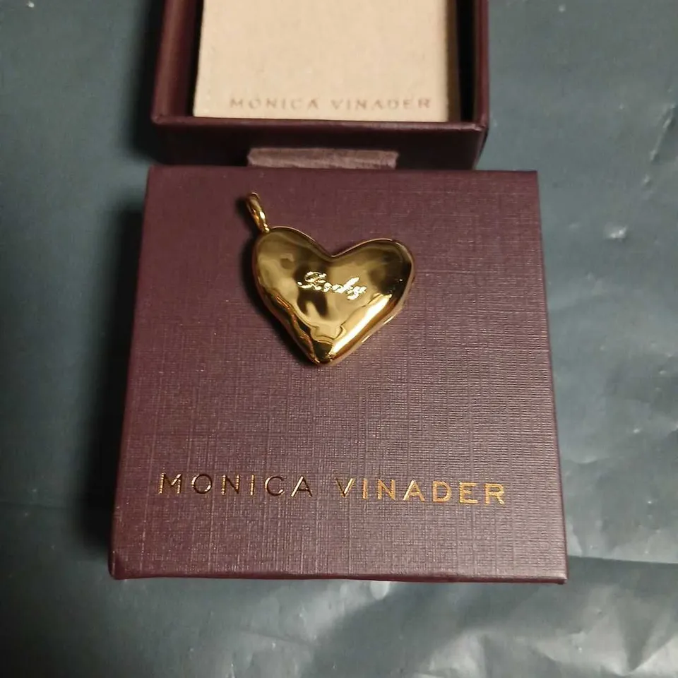 MONICA VINADER GOLD HEART PENDANT