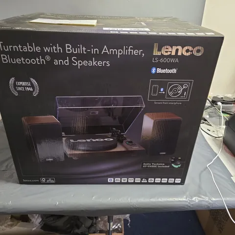 TURNTABLE WITH BUILT-IN AMPLIFIER, BLUETOOTH AND SPEAKERS, 