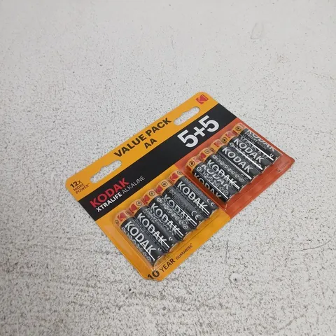 KODAK AA ALKALINE BATTERIES VALUE PACK – 10 X AA (5+5)