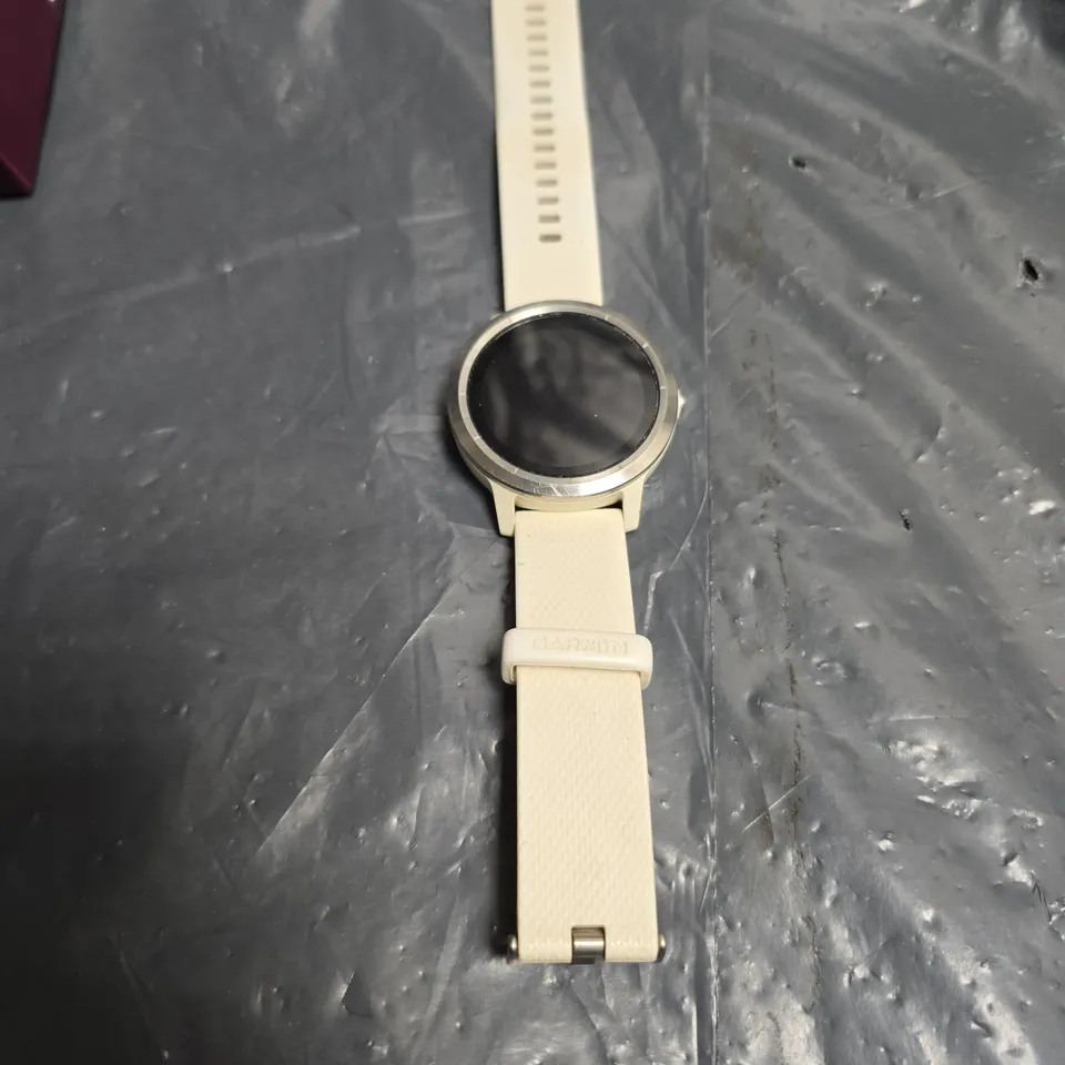 GARMIN VIVOACTIVE 3 SMARTWATCH – WHITE SILICONE BAND