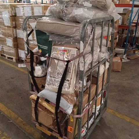 CAGE OF ASSORTED HOUSEHOLD GOODS AND ITEMS - CAGE NOT INCLUDED