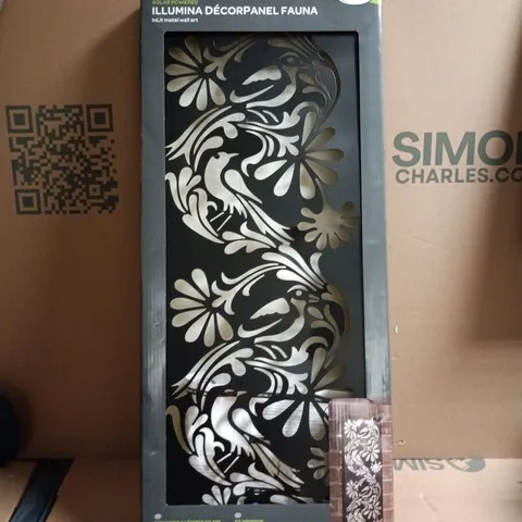 SOLAR SMART DECORPANEL INLIT METAL WALL ART FAUNA