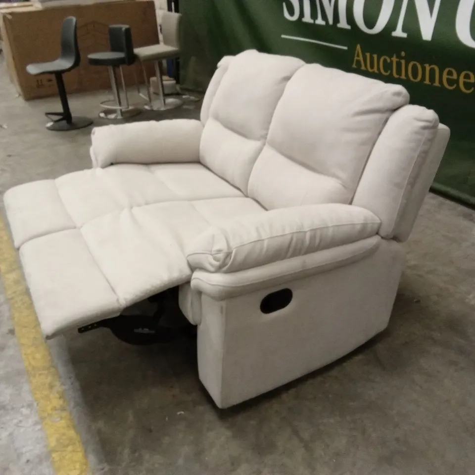 ALBION FABRIC 2 SEATER HIGH BACK MANUAL RECLINER SOFA RRP £579