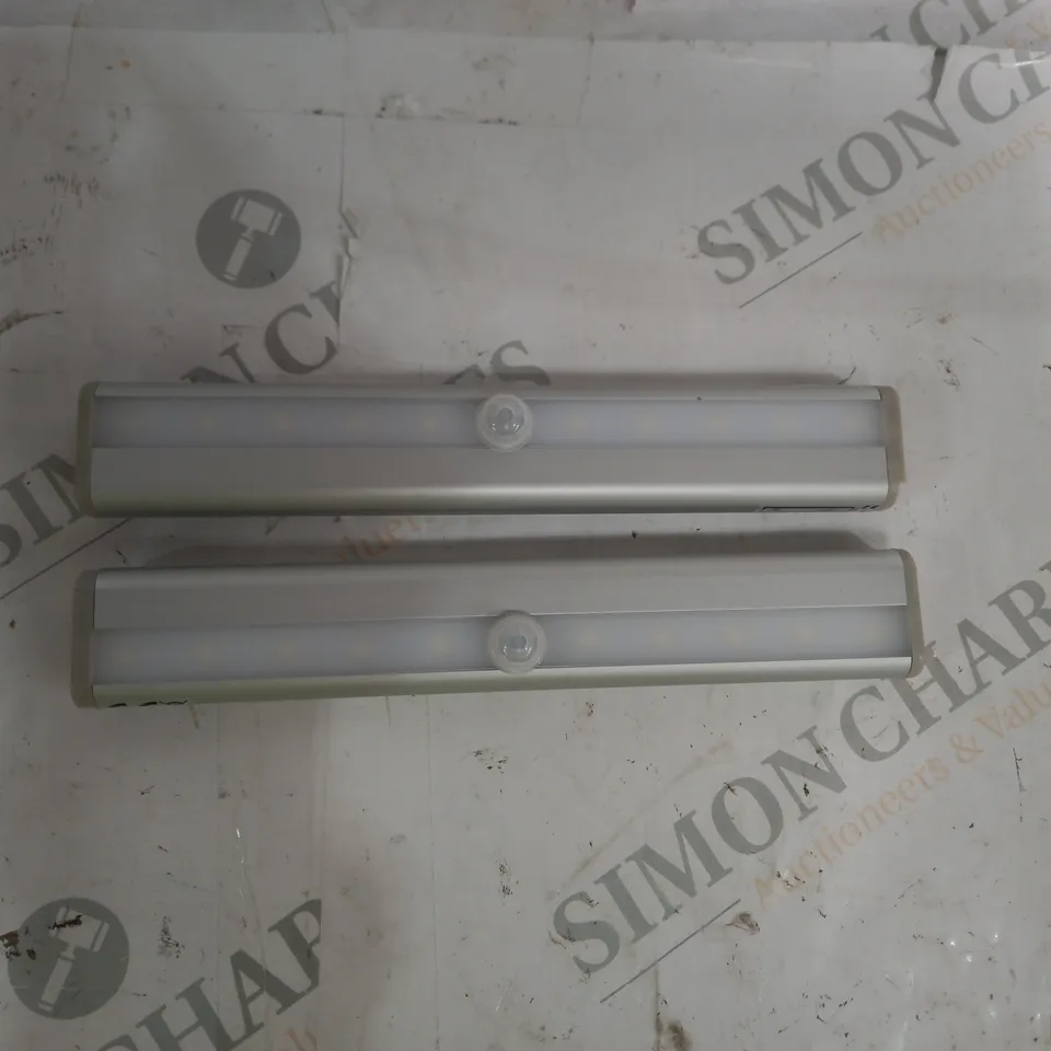SFIXX BRUSHED ALUMINIUM PIR MOTION SENSOR LIGHTS DUO
