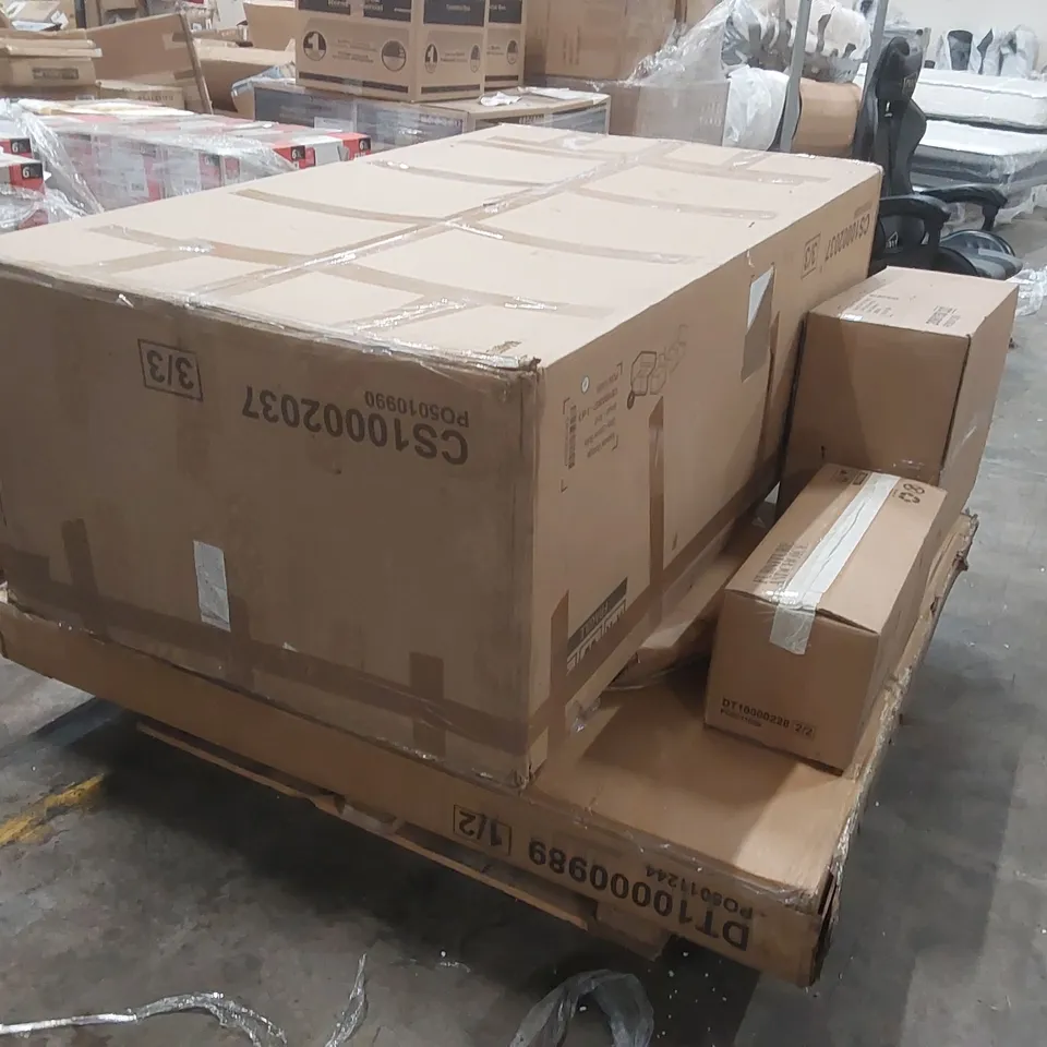 PALLET CONTAINING AN ASSORTMENT OF FURNITURE PARTS