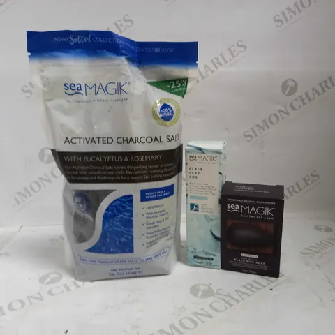 SEA MAGIK 3PC BLACK CLAY & CHARCOAL SPA COLLECTION