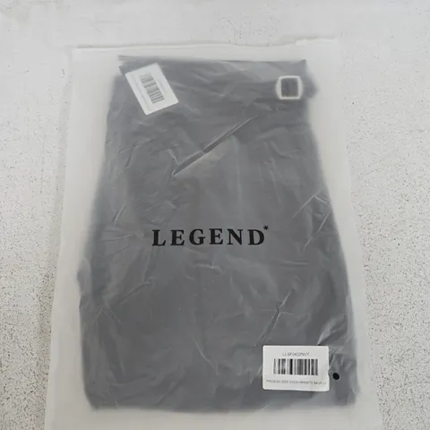BAGGED LEGENDS PREMIUM SIDE CINCH SHORTS IN NAVY - 32