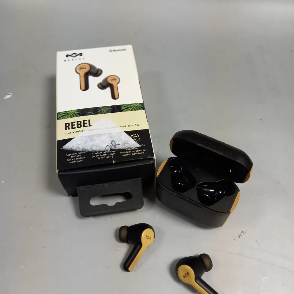 BOXED MARLEY REBEL TRUE WIRELESS EARPHONES 