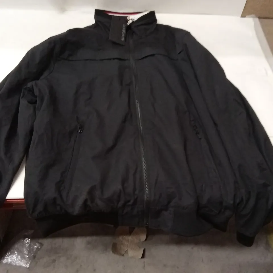 OLIVER JACOB TOM BLOUSON JET BLACK JACKET BLACK XXL UK SIZE 16