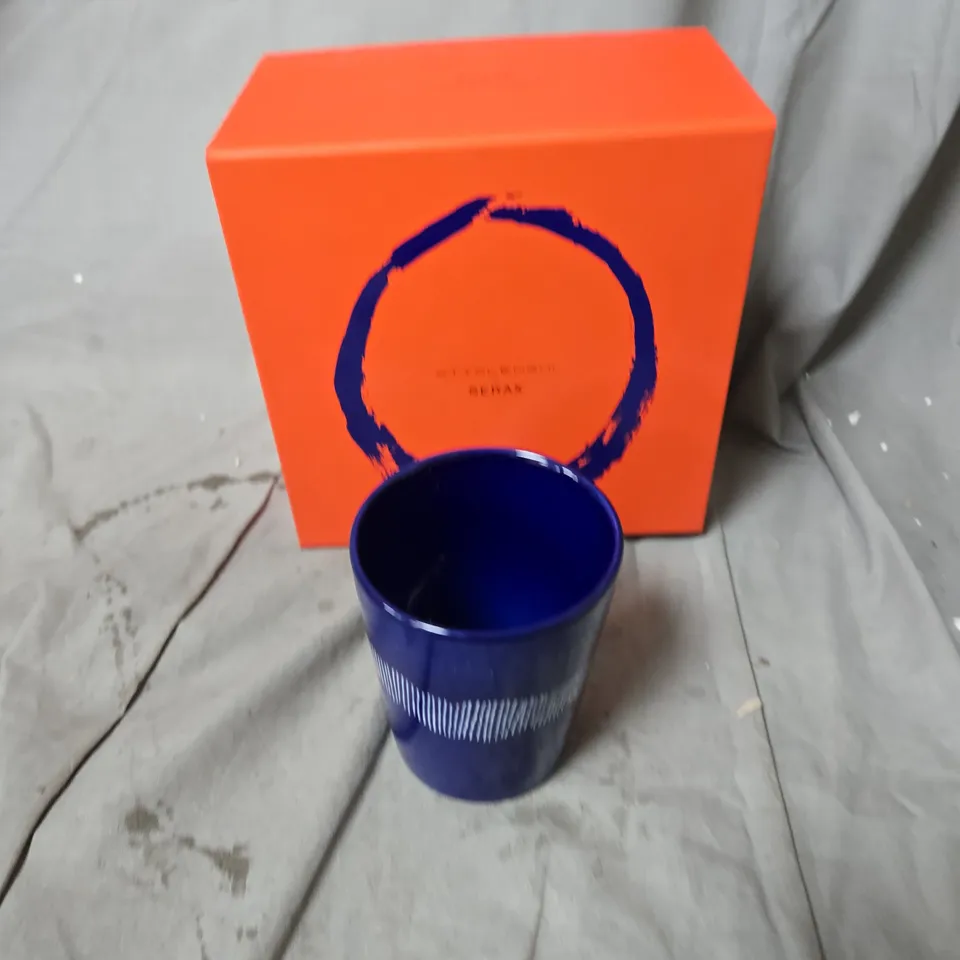 OTTOLENGHI FOR SERAX TEA CUPS – LAPIS LAZULI SWIRL-STRIPES WHITE, SET OF 4, 33 CL (11 FL OZ)