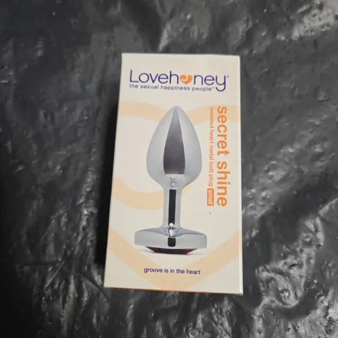 LOVEHONEY SERKET SHINE JEWELLED HEART METAL BUTT PLUG – SMALL