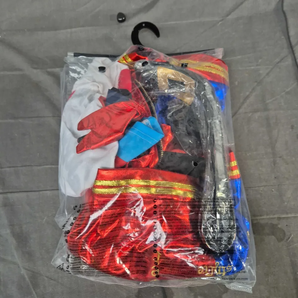 Harley Quinn Suicide Squad Costume Set – Daddy's Lil Monster top, red/blue satin jacket & belt (Size M)