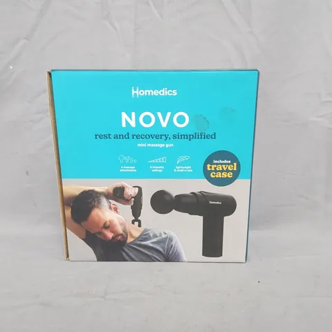 BOXED HOMEDICS NOVO MINI MASSAGE GUN PGM-45BK