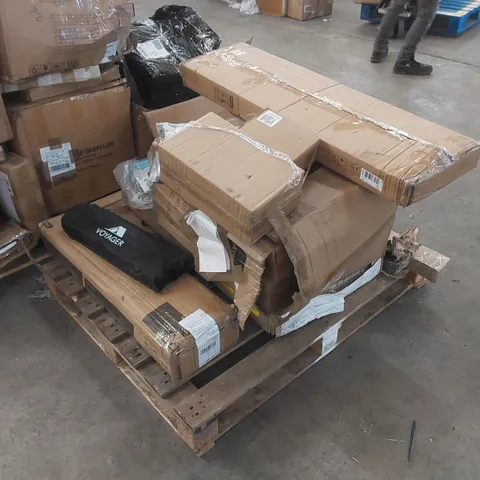 PALLET OF ASSORTED CONSUMER PRODUCTS/FURNITURE PARTS ECT