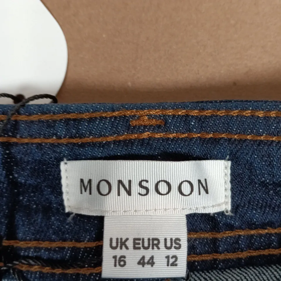 MONSOON HALLIE STRAIGHT CROP JEANS – UK 16 (EU 44, US 12)