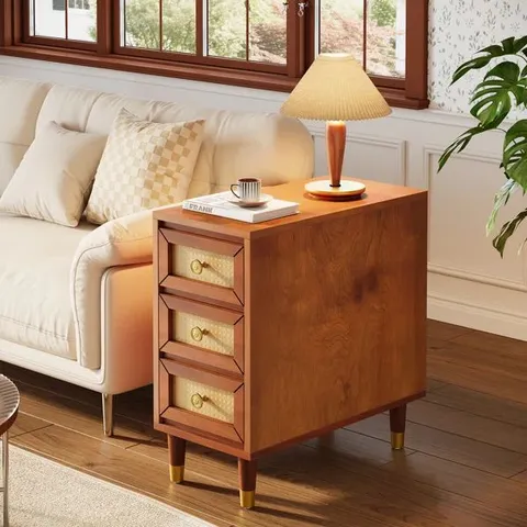 BOXED SIDE TABLE WITH STORAGE (1 BOX)