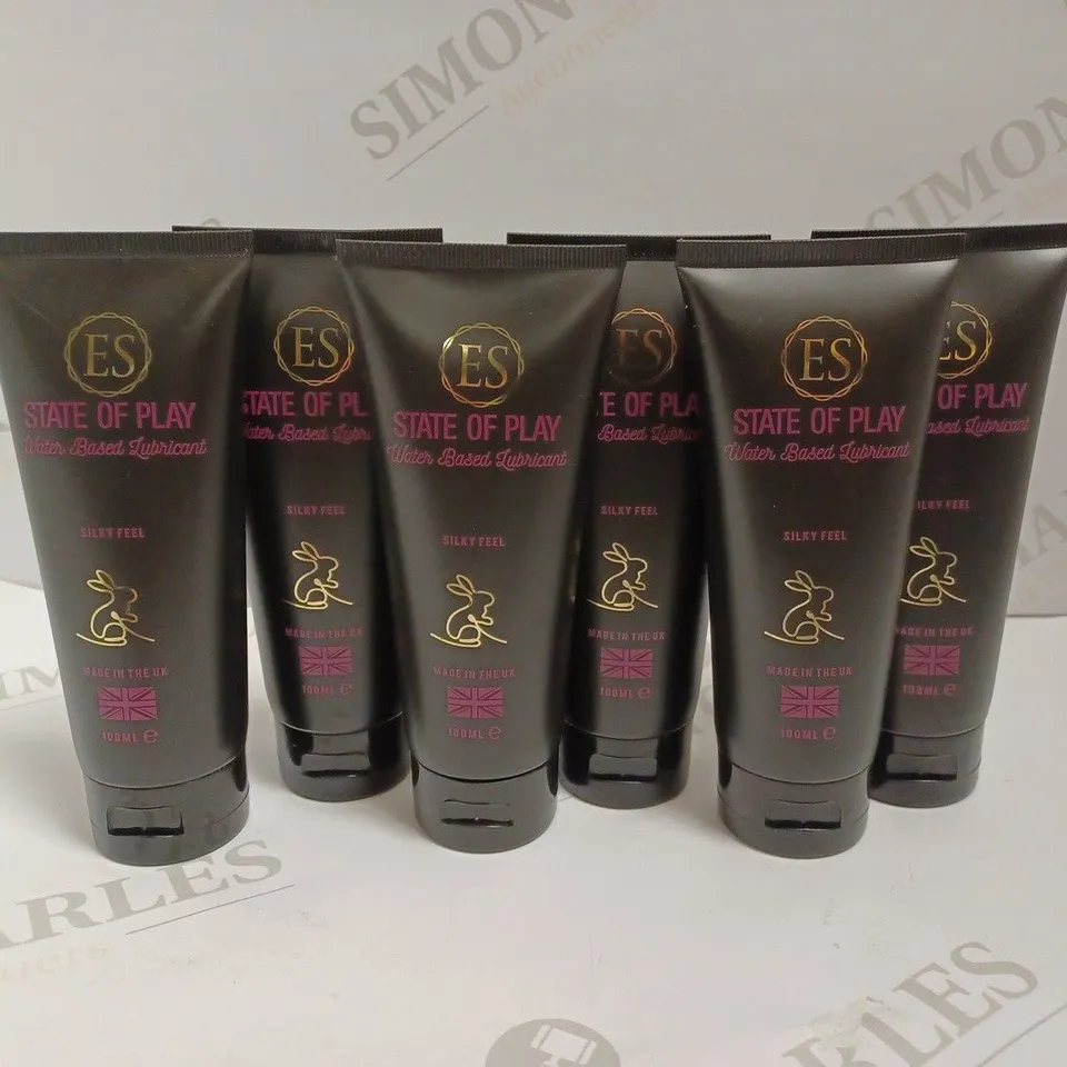 BOX OF 6 EROTIC STATE STATE OF PLAY LUBRICANT - 100ML