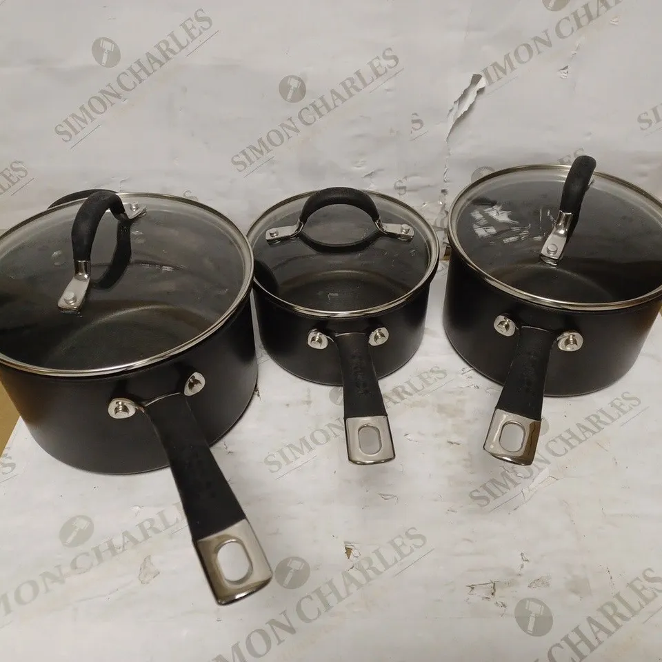 CIRCULON MOMENTUM HARD ANODISED SAUCEPAN SET 