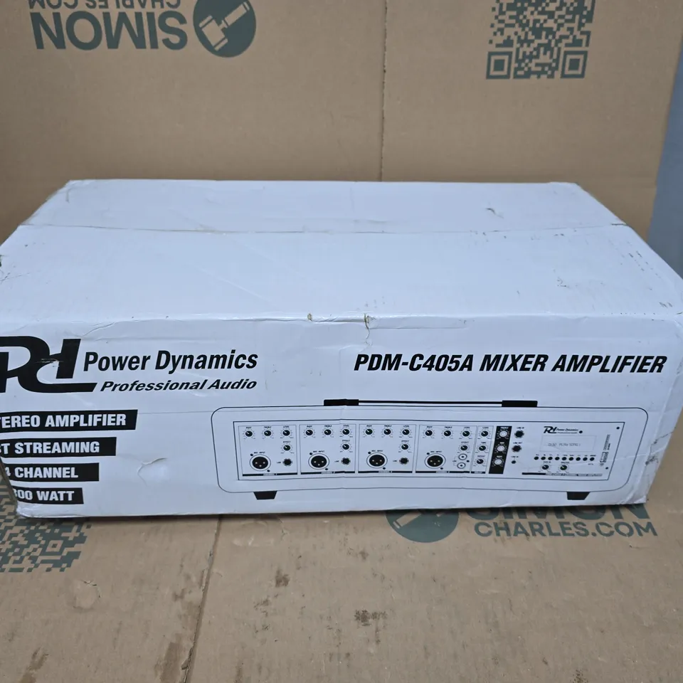 BOXED POWER DYNAMICS MIXER AMPLIFIER (PDM-C405A)