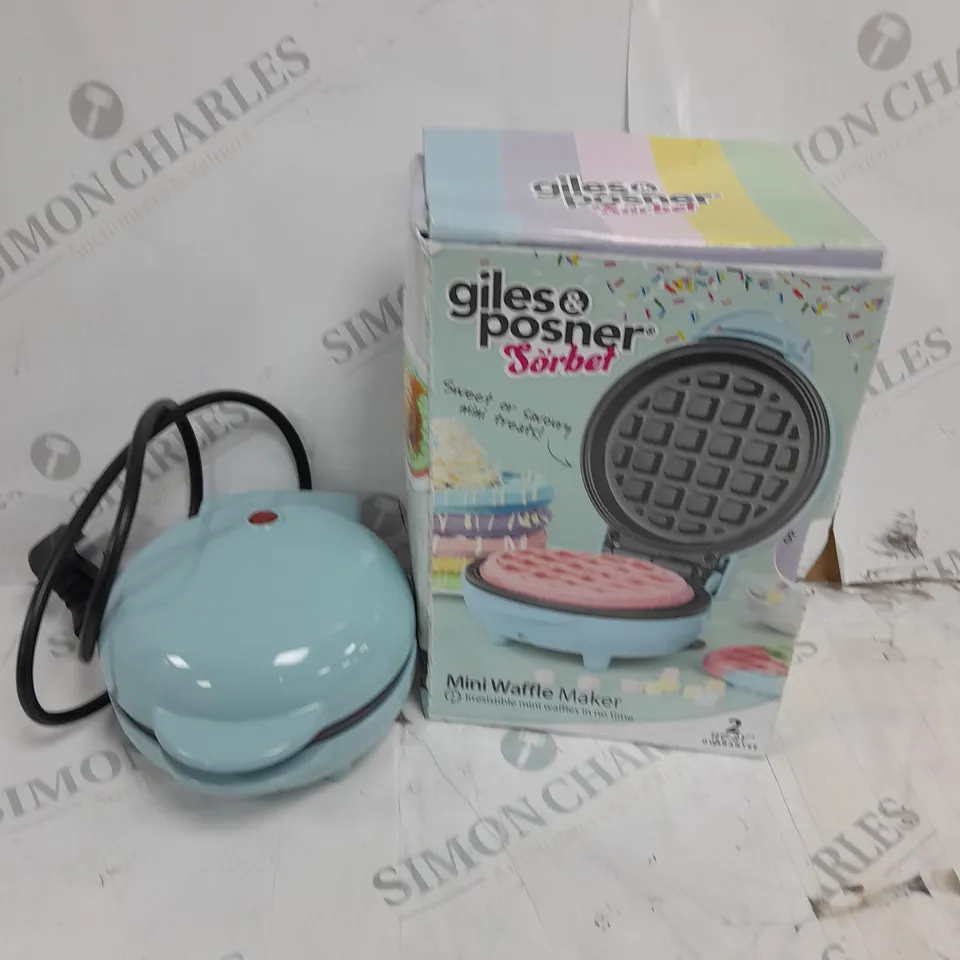 GILES AND POSNER SORBET MINI WAFFLE MAKER