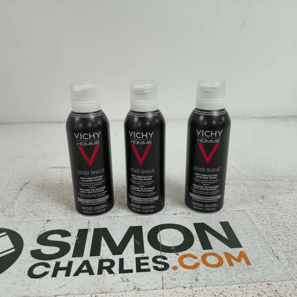 SET OF 3 VICHY HOMME SENSI SHAVE 200ML
