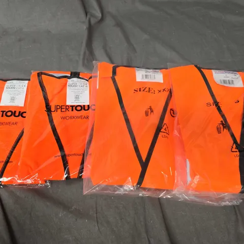 APPROXIMATELY 60 WORKWEAR HI-VIS LONG SLEEVE & SHORT SLEEVE VESTS IN VARIOUS SIZES