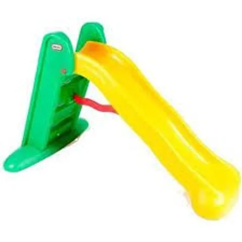 BOXED LITTLE TIKES EASY STORE SLIDE - GREEN/YELLOW
