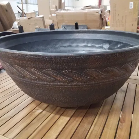 CANVAS PLANT POT - BLACK