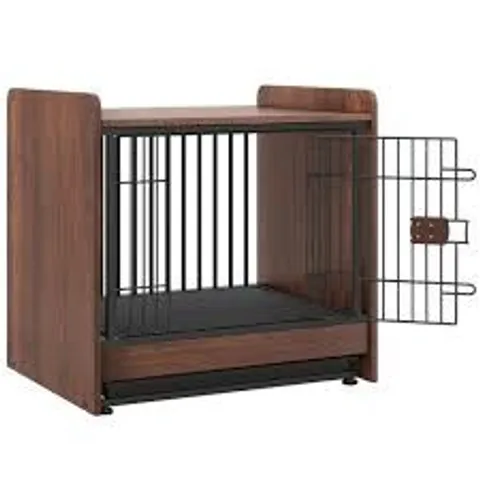 BOXED COSTWAY INDOOR FURNITURE DOG CRATE WITH REMOVABLE TRAY