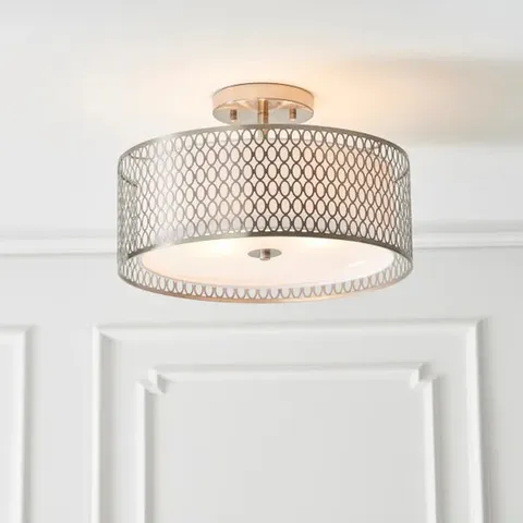 BOXED VOGUE TOLNA 3 LIGHT SEMI FLUSH CEILING LIGHT